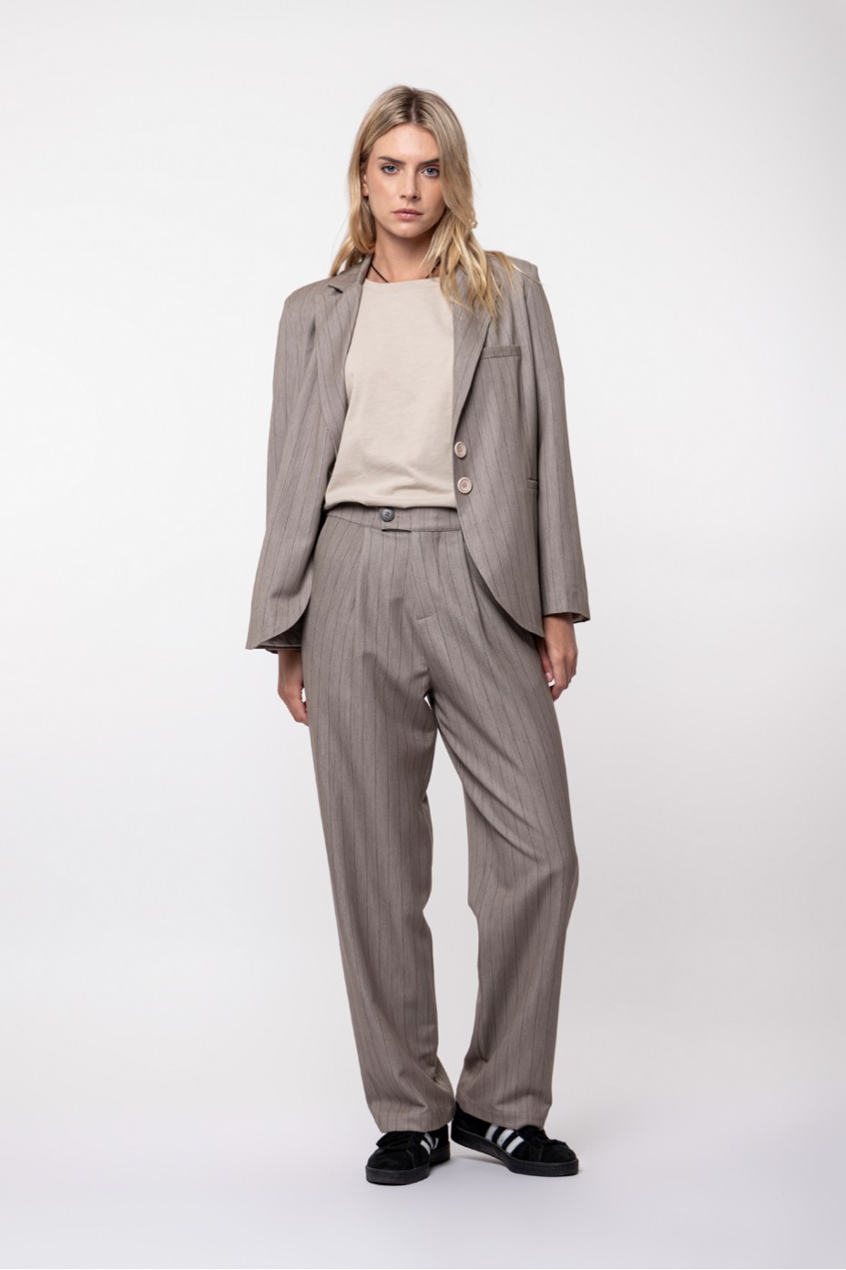 STRIPPED TROUSERS WITH POCKETS